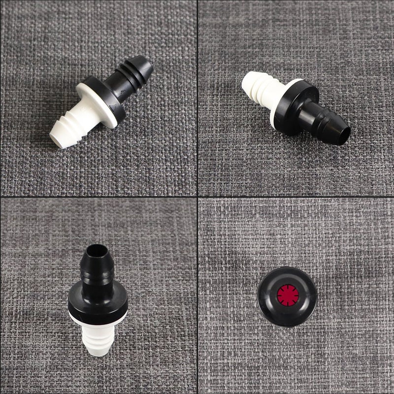 BBTUS 3/8" 10mm Inline vacuum Barbed Check Valve,1Pcs/ 2Pcs /5Pcs ABS One Way Water Non-Return Breather Check Valve for Fuel Gas Liquid Air - Image 2